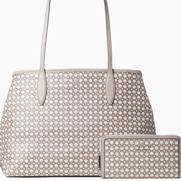 NWT Kate Spade Link Tote and Large Wallet Bundle